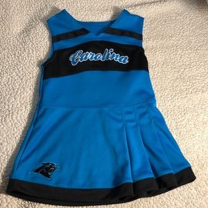 NFL Toddler carolina panthers cheerleader outfit